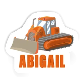 Excavator Sticker Abigail Image