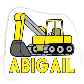 Sticker Abigail Excavator Image