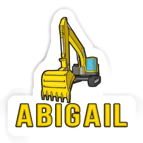 Excavator Sticker Abigail Image