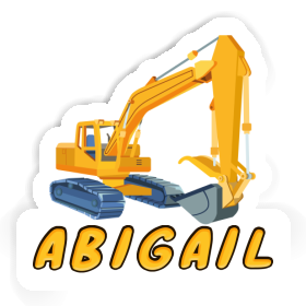 Excavator Sticker Abigail Image