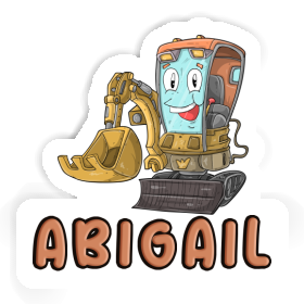 Sticker Excavator Abigail Image