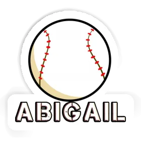 Sticker Baseball Abigail Image