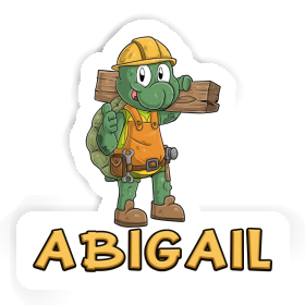 Sticker Construction worker Abigail Image