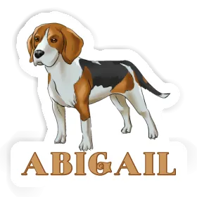 Beagle Dog Sticker Abigail Image