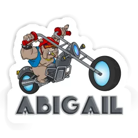 Sticker Motorbike Rider Abigail Image