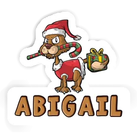 Abigail Sticker Christmas Cat Image