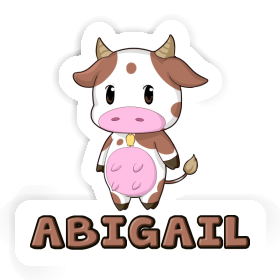 Cow Sticker Abigail Image