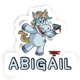 Sticker Abigail Wine Unicorn Image