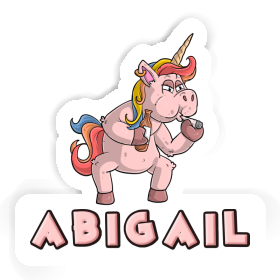 Sticker Abigail Smoking Unicorn Image