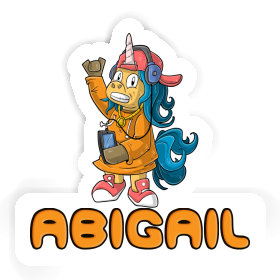 Abigail Sticker Hip-Hop Unicorn Image