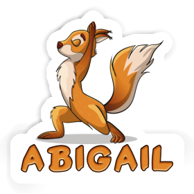 Yoga Squirrel Sticker Abigail Image