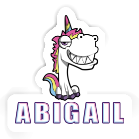 Abigail Sticker Grinning Unicorn Image