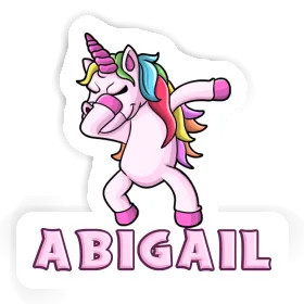 Abigail Sticker Dabbing Unicorn Image