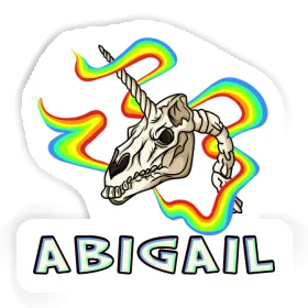 Abigail Sticker Unicorn Skull Image