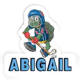 Abigail Sticker Ice-Hockey Player Image