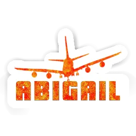 Sticker Abigail Airplane Image