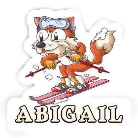 Abigail Sticker Skier Image