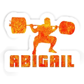 Weightlifter Sticker Abigail Image