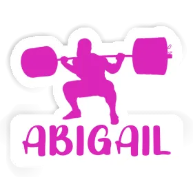 Weightlifter Sticker Abigail Image