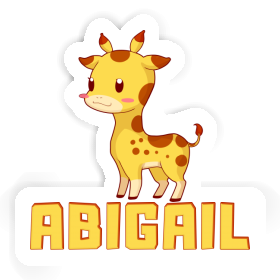 Giraffe Sticker Abigail Image