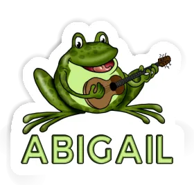 Abigail Sticker Guitar Frog Image