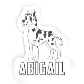 Great Dane Dog Sticker Abigail Image