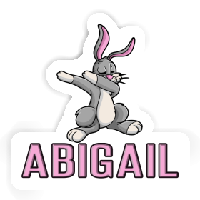 Dabbing Rabbit Sticker Abigail Image