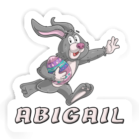 Rugby rabbit Sticker Abigail Image