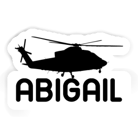 Sticker Helicopter Abigail Image