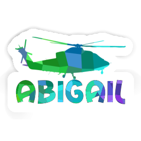 Helicopter Sticker Abigail Image