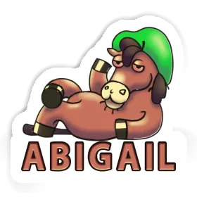 Lying horse Sticker Abigail Image