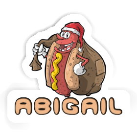 Hot Dog Sticker Abigail Image