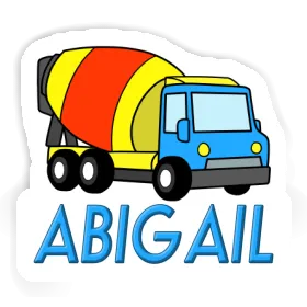 Mixer Truck Sticker Abigail Image