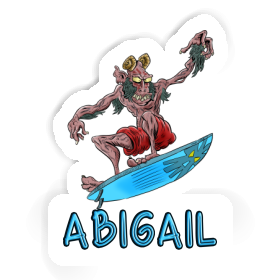 Surfer Sticker Abigail Image