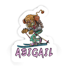 Sticker Abigail Telemark Skier Image