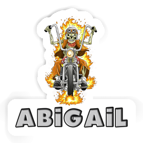 Sticker Motorcycle Rider Abigail Image