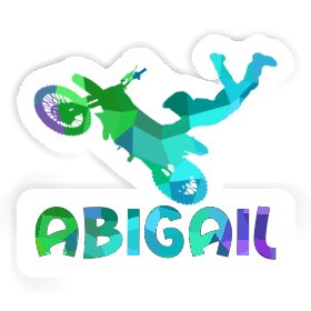 Motocross Rider Sticker Abigail Image