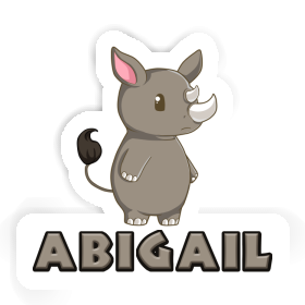 Abigail Sticker Rhino Image