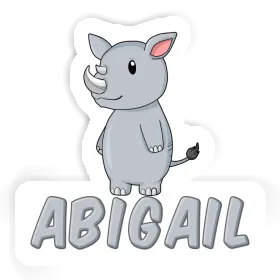 Abigail Sticker Rhinoceros Image