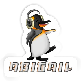 Abigail Sticker Music Penguin Image