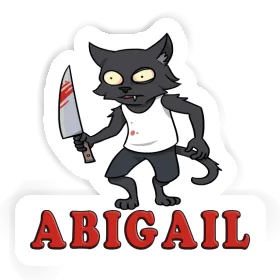 Sticker Psycho Cat Abigail Image