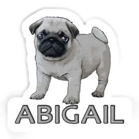 Pug Sticker Abigail Image