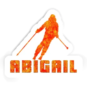 Sticker Skier Abigail Image