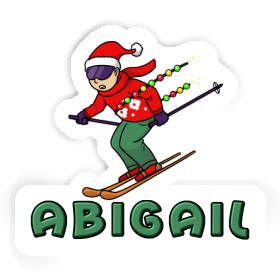 Abigail Sticker Skier Image