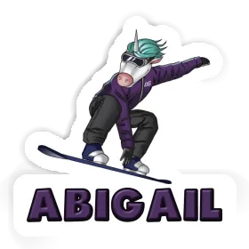 Snowboarder Sticker Abigail Image