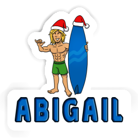 Sticker Abigail Christmas Surfer Image