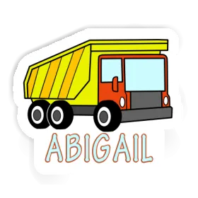 Dump Truck Sticker Abigail Image