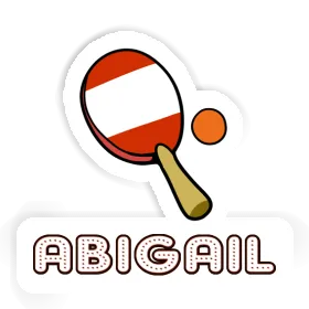 Table Tennis Racket Sticker Abigail Image