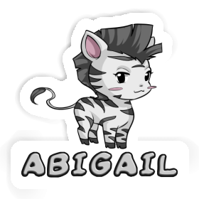 Sticker Abigail Zebra Image