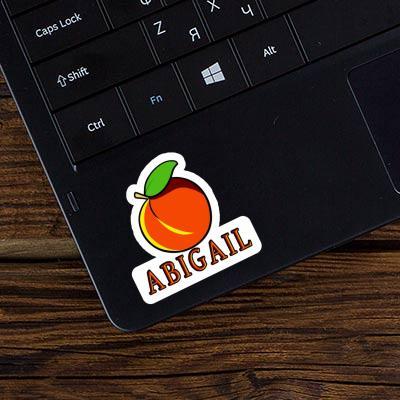 Abigail Sticker Apricot Laptop Image